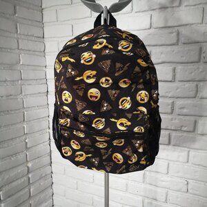 The Children's Place Youth's Unisex Black with Brown & Yellow Emoji's Backpack